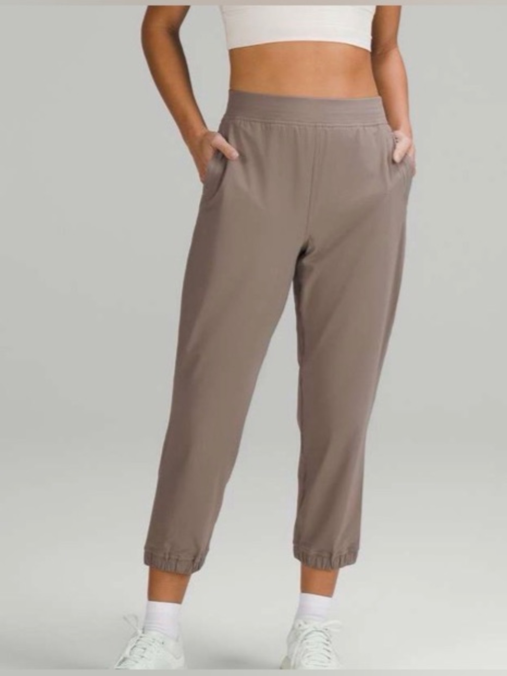 NWOT New Lululemon Adapted State High-Rise Cropped Jogger Carbon Dust